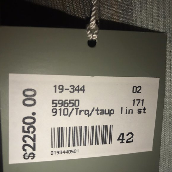 Giorgio's of Palm Beach - Classic Italian Linen Blazer 42 (M). Was $2250. NWT! - Picture 7 of 11